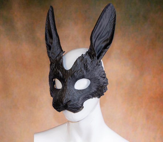 デラックスバニーハーフマスク うさぎ ウサギ 動物 軽量 - Etsy 日本