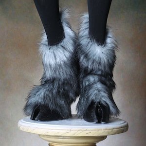 Kreatur Füße Unisex Solid Colored Kunstpelz Gefiederte Kundenspezifische CLOVEN Hooves