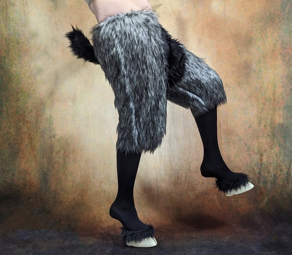 Creature Feet Hooves With Faux Fur Pants and Leggings 