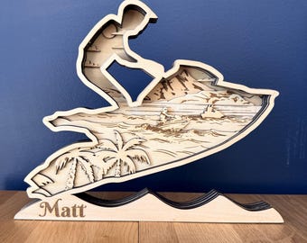 Mural 3D personalizado de jet ski