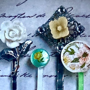 Handmade Vintage Bobby Pin Set for Women