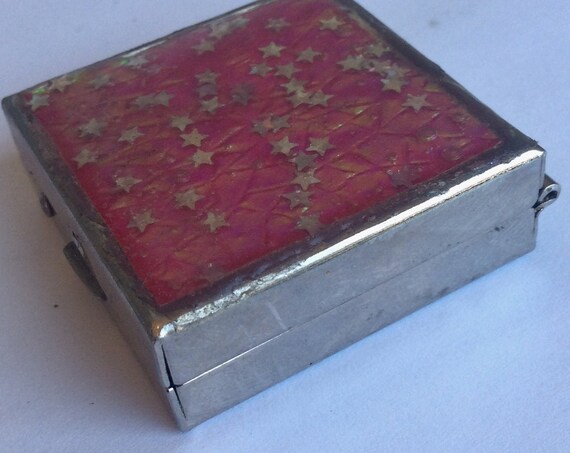 Handmade Vintage Pill Box, Silver Plated Pill Box, Accessories, Refillable Containers, Cosmetic & Toiletry Storage, Bath and Beauty