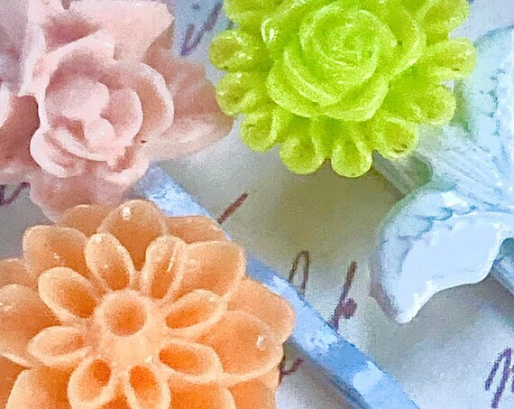 Handmade Floral Bobby Pin Set for Women