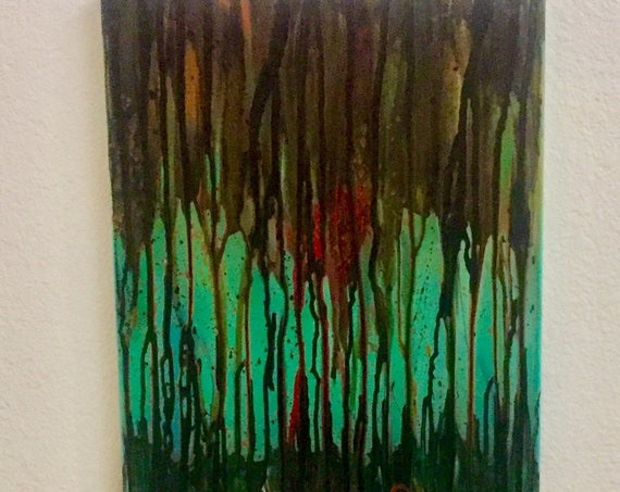Abstract Art Home Decor, Original Painting Spraypaint Graffiti Art