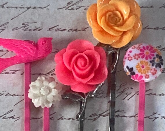 Handmade Vintage Bobby Pin Set for Women