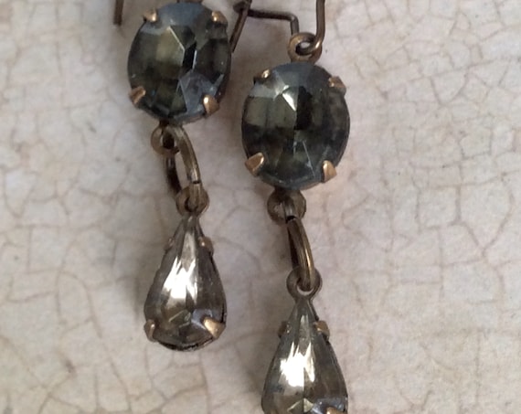 Handmade Dangle and Drop Smoky Quartz Earrings