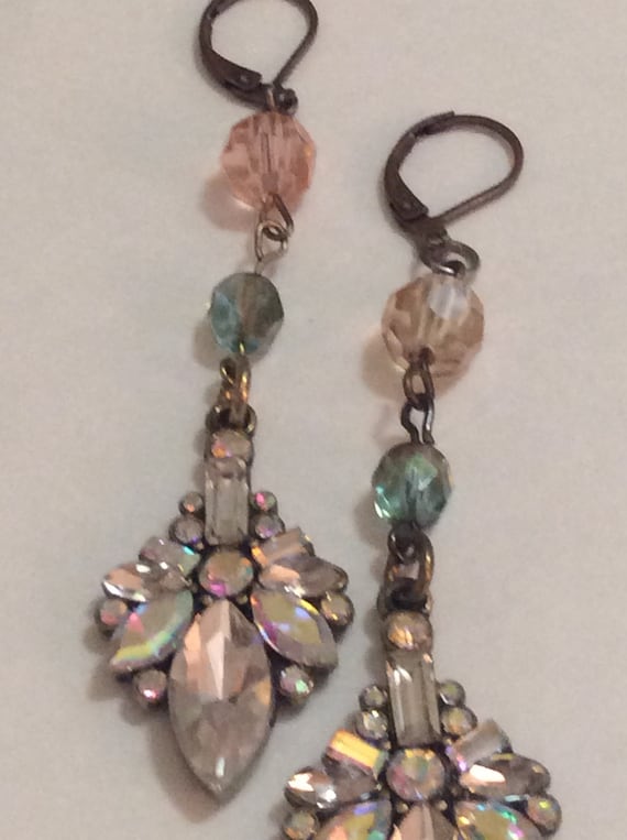 Aurora Borealis Dangle and Drop Earrings
