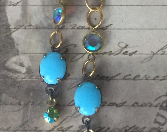 Handmade Swarovski Dangle and Drop Earrings