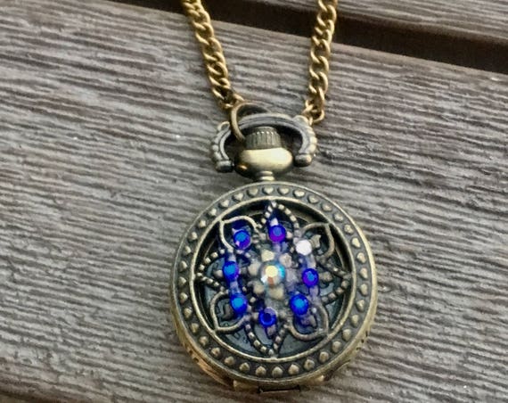 Handmade Pocket Watch Necklace for Women