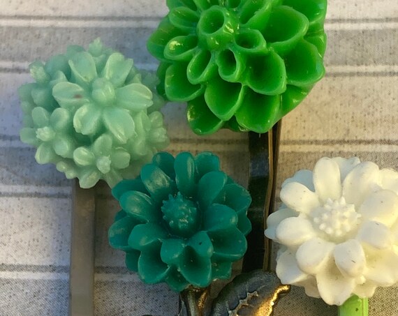 Handmade Vintage Flower Bobby Pins for Hair