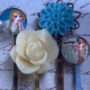 Handmade Pin Up Girl Bobby Pin Set for Women