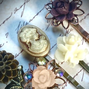 Handmade Flower Bobby Pin Set for Women