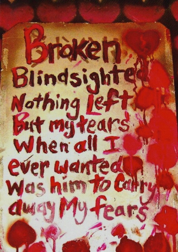 Handmade Break Up Poetry Cards