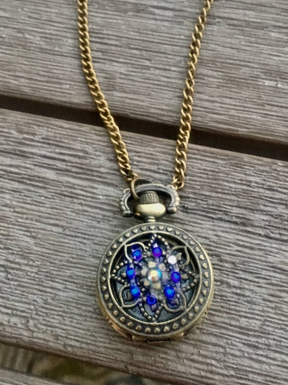 Handmade Pocket Watch Necklace for Women