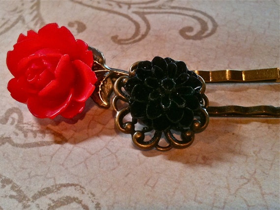 Handmade Flower Bobby Pins