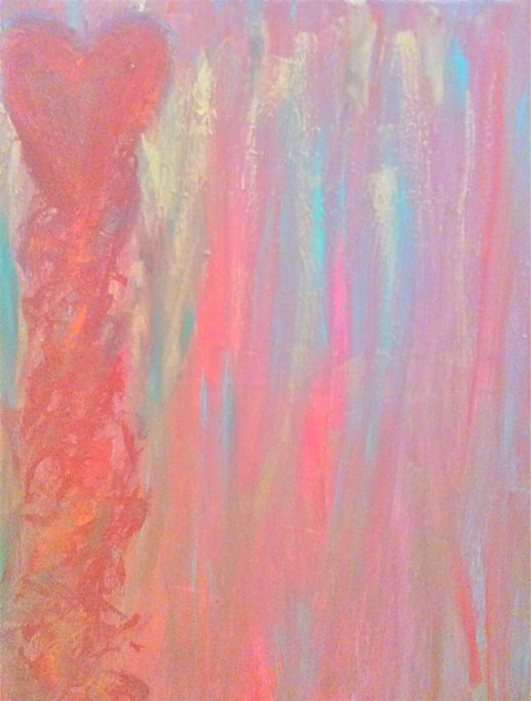 Abstract Heart Art by Shannon Ruther of Las Vegas Etsy