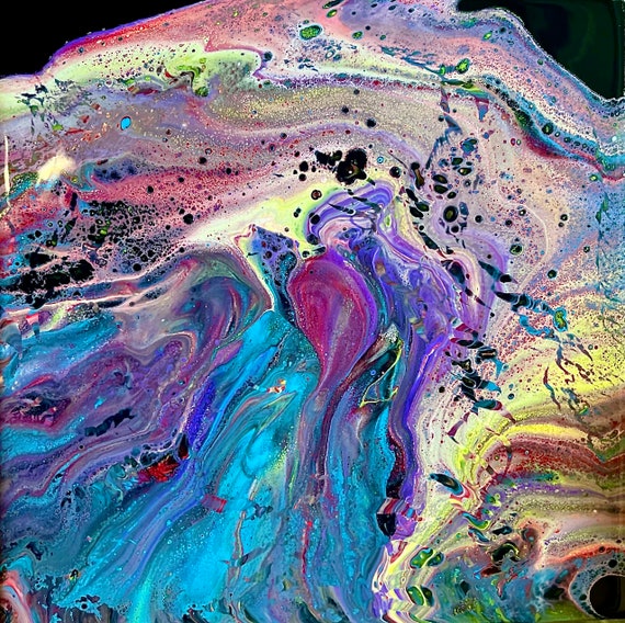 Handmade Acrylic Pour Painting