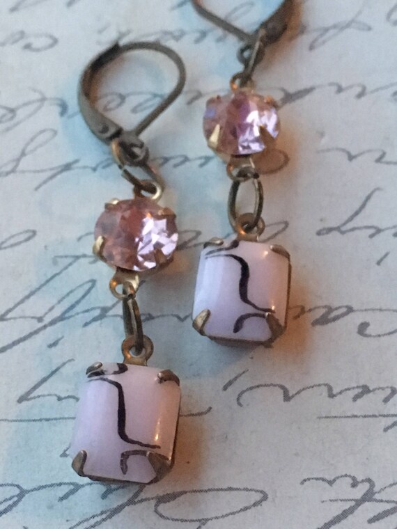 Earrings for Women, Swarovski Earrings, Crystal Earrings, Vintage Jewelry, Vintage Earrings