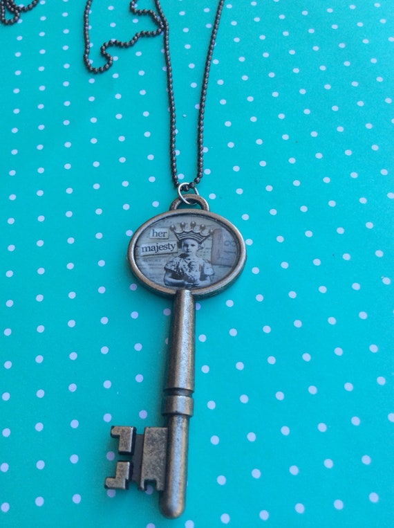 Handmade Steampunk Key Pendant Necklace