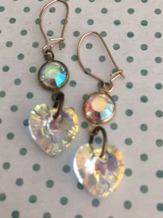 Dangle and Drop Earring, Swarovski Earrings for Women, Vintage Earrings, Antique Jewelry, Art Deco Earrings, Crystal Earrings, Vintage