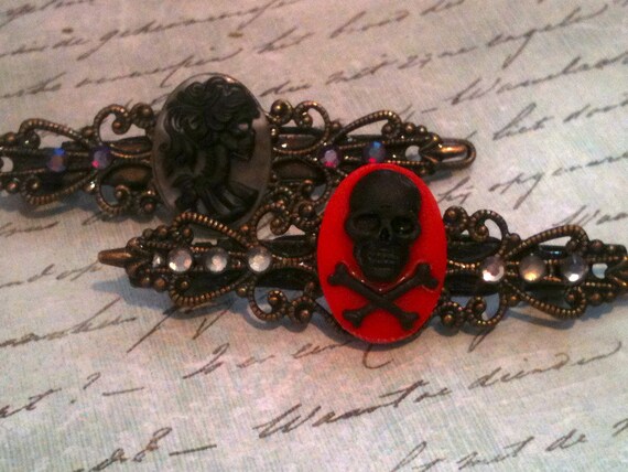 Hair Accessories, Hair Barrette, Rose Clip, Swarovski Crystal Barrette, Hair Barrette