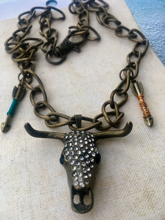 Handmade Ox Pendant Necklace for Women