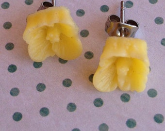 Handmade Girls Flower Post Earrings