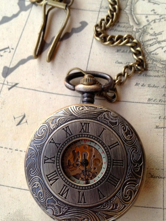 Accessories Men Watch Steampunk Pocketwatch Mens Accessories Vintage Inspired Victorian Romantic Inspired Bronze Pocket Watch