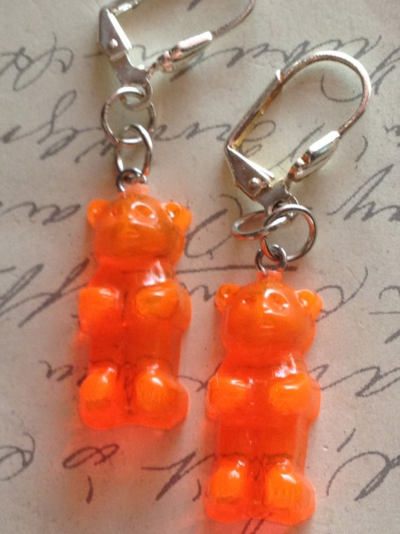 Handmade Gummy Bear Earrings for Girls