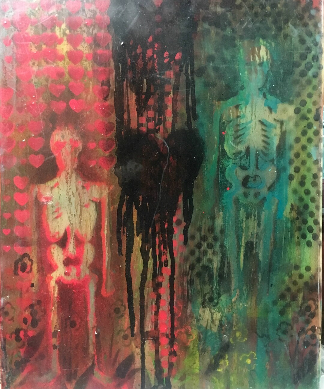 Hand Painted Street Art Spraypaint on Canvas Etsy