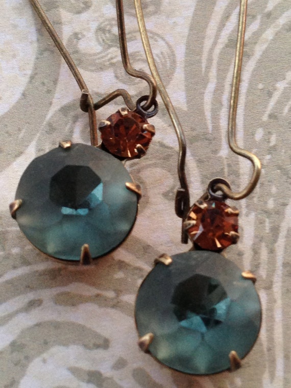 Jewelry, Earrings, Crystal Earrings, Vintage Earrings, Swarovski Earrings, Old Hollywood Glam