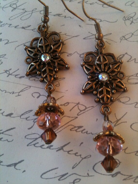 Jewelry, Earrings for Women, Vintage Inspired, Swarovski Crystal