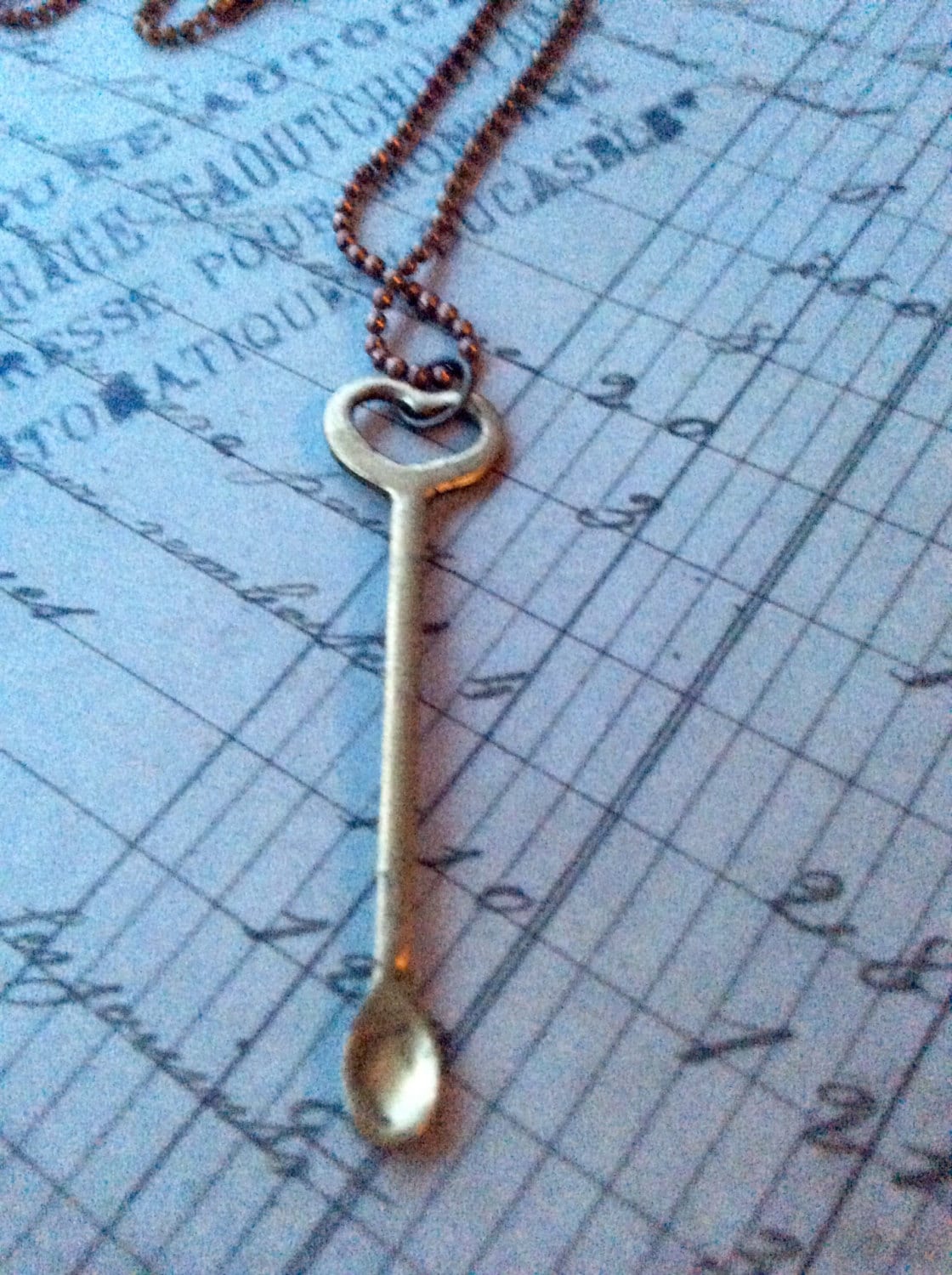 Mini Spoon Necklace, Necklace for Women, Mini Spoon and Heart Necklace