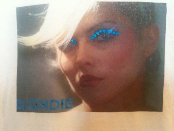 Blondie, Rock T-Shirts, Women’s Clothing, Tops and Tees, Apparel, Womens T-Shirts, Handmade T-Shirts, Blondie T-Shirt, Debbie Harry T-Shirt
