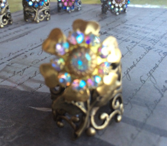 Vintage Swarovski Statement Ring for Women