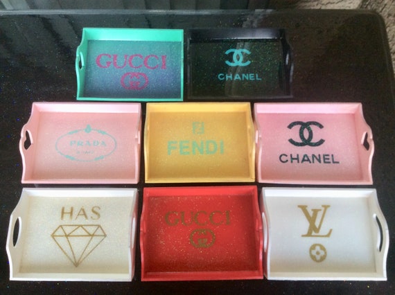 Custom Mini Logo Trays, Jewelry Trays, Perfume Display, Bedside Tray, Bedside Valet, Breakfast Tray, Weddings, Gift & Mementos
