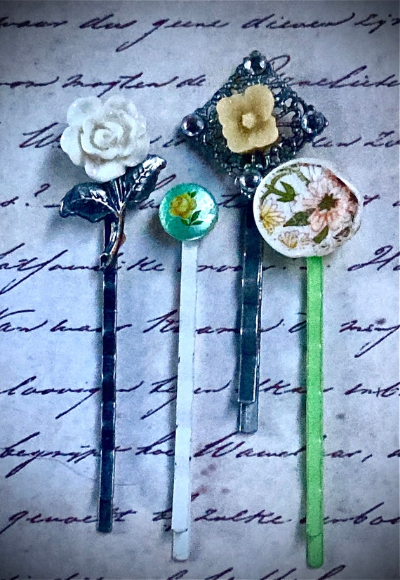 Handmade Vintage Bobby Pin Set for Women