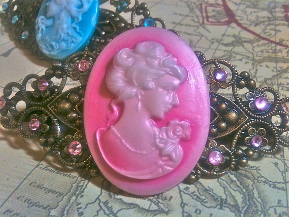 Hair Accessories, Hair Barrette, Rose Clip, Swarovski Crystal Barrette, Hair Barrette