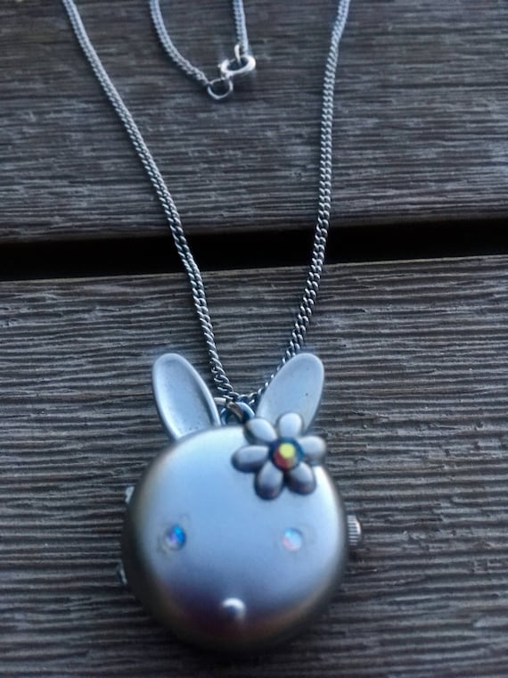 Handmade Bunny Mini Pocketwatch