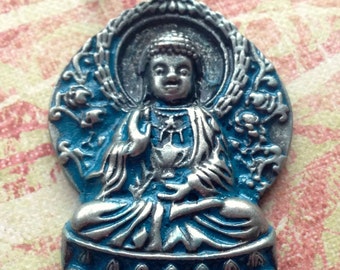 Handmade Metal Tibetan Buddha Necklace for Men