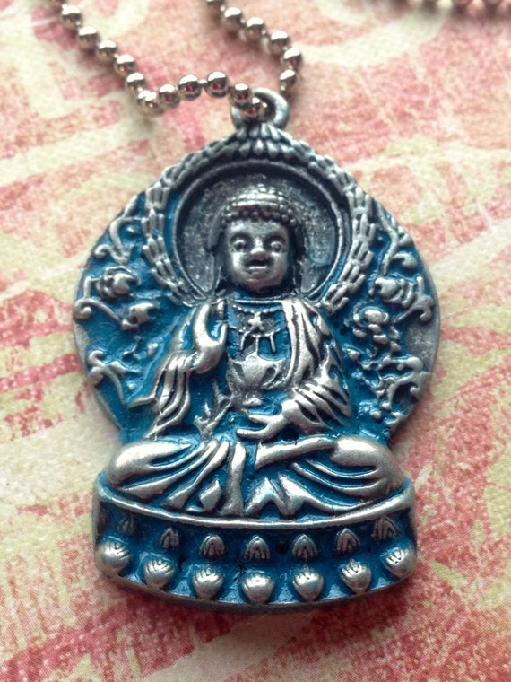 Handmade Metal Tibetan Buddha Necklace for Men