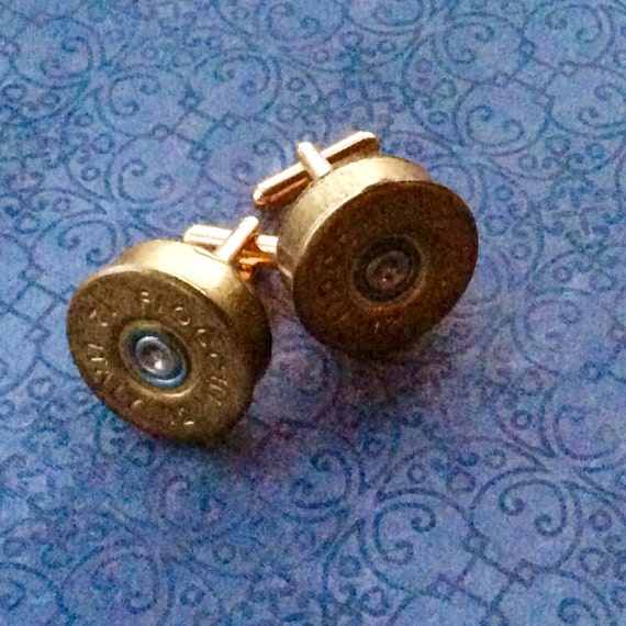 Handmade Shotgun Cuff Links 12 gauge Bullet Steampunk Cuffl Links