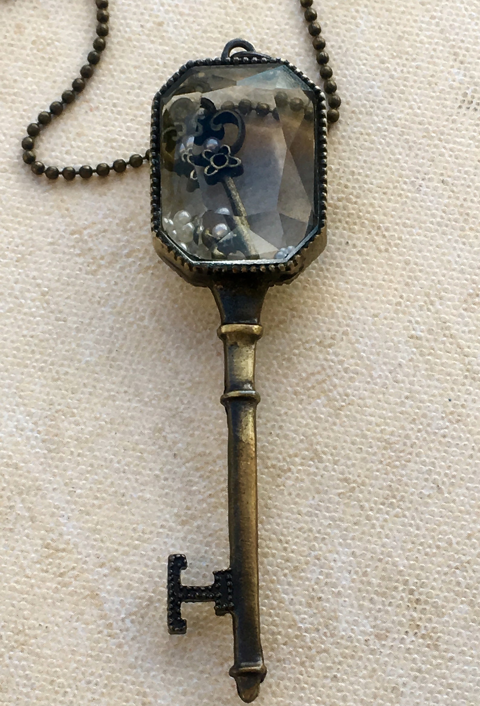 Handmade Vintage Key Locket Necklace for Women Unique Etsy