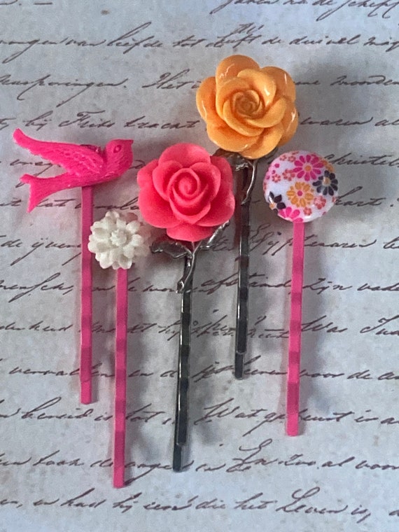 Handmade Vintage Bobby Pin Set for Women