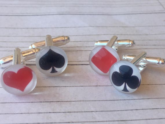 Men's Cufflinks, World Series of Poker Cufflinks, Accessories For Men, Skull Cufflinks, Cufflink, Cufflinks for Men