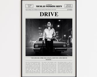 パーソナライズされたドライブ映画ポスター - カスタマイズされた
