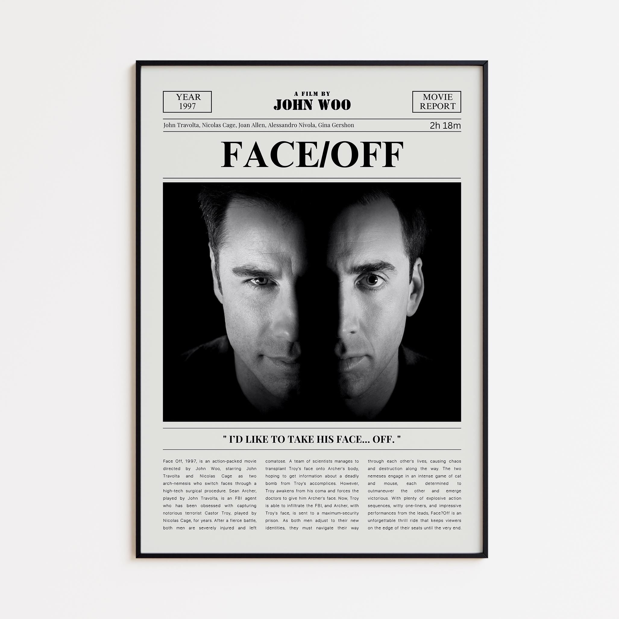 Face off Movie Poster - Etsy, image size:2054x2054