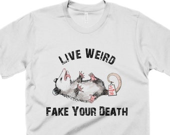 Camiseta de hombre con estampado de zarigüeya, regalo divertido para amantes de las zarigüeyas, camisetas raras para mujeres y niños, camisetas con chistes de zarigüeyas.