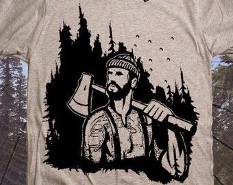 Lumberjack T-Shirt - Woodland Hiking Camping Camp Shirt Smore Fun Gifts For Him Her Womens Graphic Tees Mens Tshirt Kids Tshirt Husband Dad