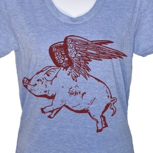 Camiseta de cerdo, divertida camiseta de cerdo, camiseta de cerdo volador, regalo para mamá cerdo, regalo de cumpleaños de mamá cerdo para ella, camiseta para amantes de los cerdos, camiseta de animales de granja, ropa para mujer
